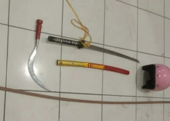 Bawa Golok Hingga Celurit, 9 Remaja ABG Ditangkap Aparat Polsek Pinang