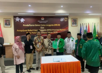 PPP Jadi Yang Pertama Daftarkan Bacaleg ke KPU Banten