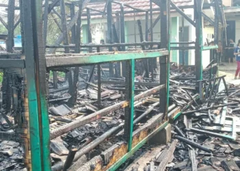 Ponpes di Jawilan hangus terbakar. (ISTIMEWA)