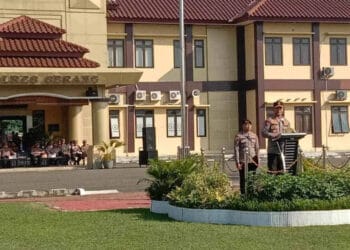 Polres Serang apel deklarasi Polisi RW. (ISTIMEWA)