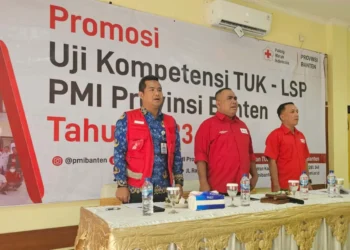 Kegiatan Promosi Uji Kompetensi TUK - LSP, PMI Provinsi Banten. (ISTIMEWA)