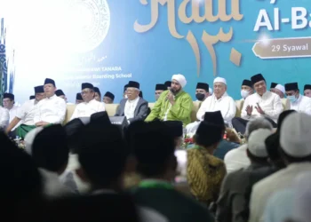 Wapres RI Ma'ruf Amin, didampingi Pj Gubernur Banten Al Muktabar, hadiri Haul Syekh Nawawi Al-Bantani. (ISTIMEWA)