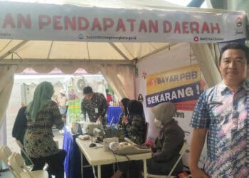 Bapenda Kota Tangerang gelar pelayanan konsultasi pajak di bazar UMKM. (ISTIMEWA)