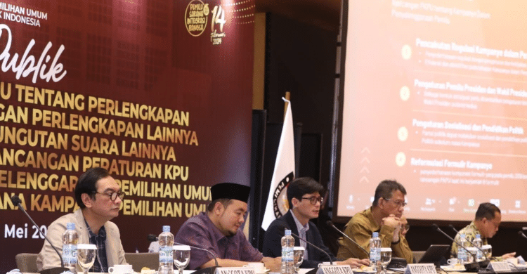 UJI PUBLIK: Komisi Pemilihan Umum (KPU) menggelar uji publik tiga rancangan Peraturan KPU (PKPU) di Hotel Grand Mercure Harmoni, Jakarta, Sabtu (27/5). (DOK KPU)