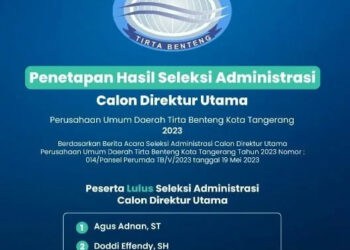 3 Nama Lolos Administrasi, 29 Mei 2023 Calon Dirut Perumdam Tirta Benteng Diumumkan