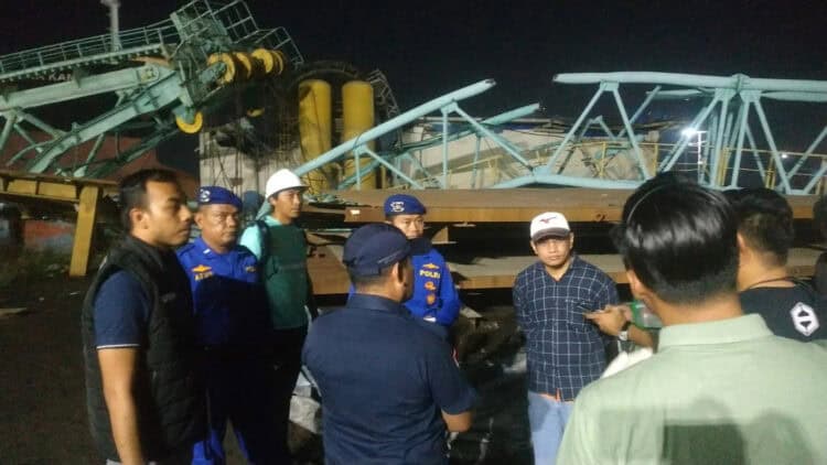 Ditpolairud Polda Banten tangani kasus Laka Kerja. (ISTIMEWA)