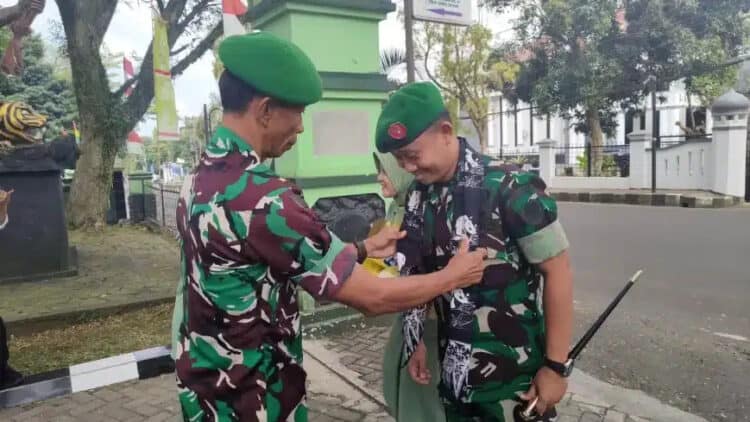Kodim 0601 Pandeglang, laksanakan jumpa - lepas Dandim setempat, Kamis (1/6/2023). (ISTIMEWA)