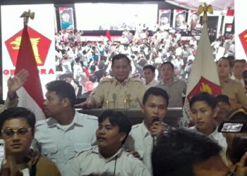 Hadir di Alun-Alun Kota Tangerang, Prabowo Subianto Ajak Relawan Jauhi Kebencian