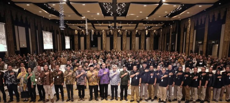 RAKOR: Rapat Koordinasi (Rakor) KPU dengan KPU Provinsi, dan KPU Kabupaten/ Kota, dalam Rangka Peningkatan Kapasitas Penyusunan Produk Hukum bagi KPU Provinsi dan KPU Kabupaten/ Kota seluruh Indonesia, di Bali, Minggu (30/7/2023). (DOK KPU)