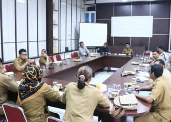 Disporapar Kabupaten Serang, menggelar rapat persiapan festival budaya. (ISTIMEWA)