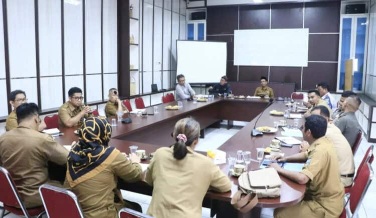 Disporapar Kabupaten Serang, menggelar rapat persiapan festival budaya. (ISTIMEWA)