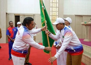 Pj Gubernur Banten Al Muktabar Lepas 186 Kontingen Popnas
