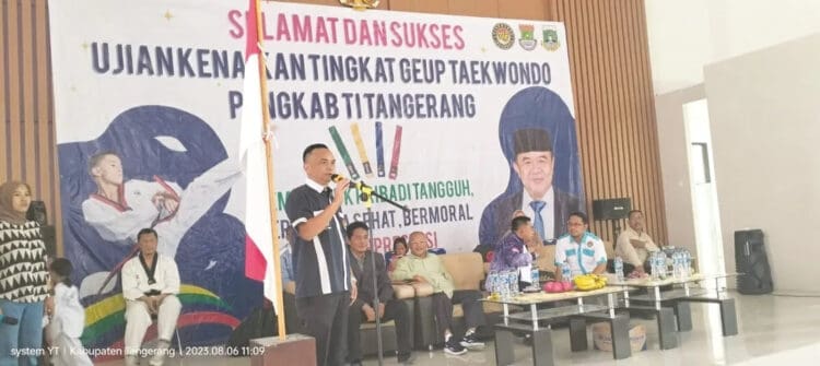 835 Anggota Taekwondo di Kabupaten Tangerang Ikuti Ujian Kenaikan Tingkat