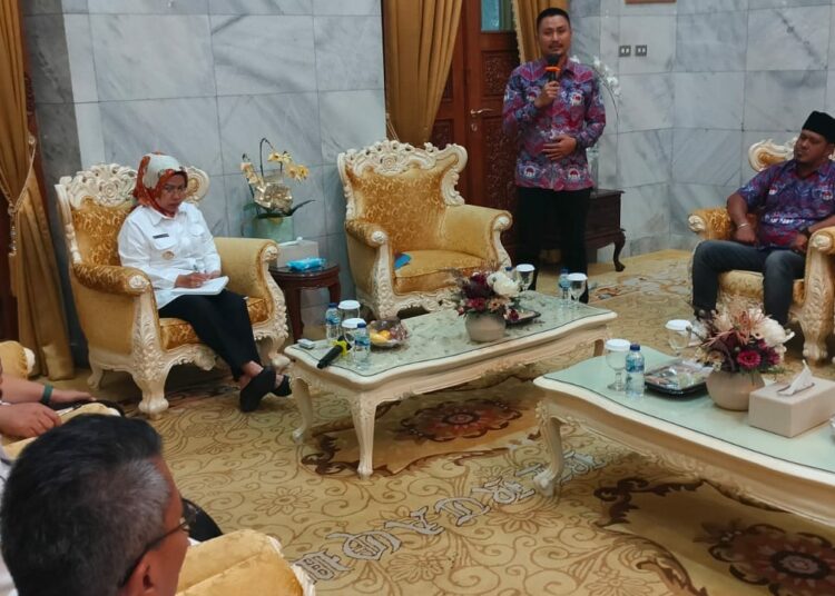 PPDI Kabupaten Serang, bertemu Bupati Serang Ratu Tatu Chasanah, Rabu (6/9/2023). (SIDIK/SATELITNEWS.COM)