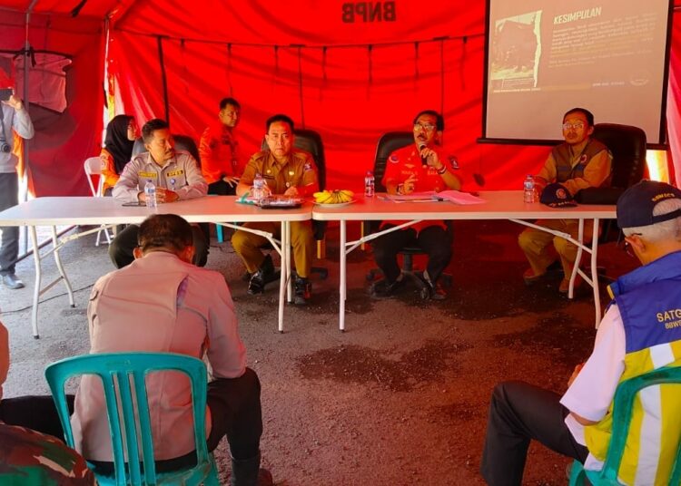 BPBD Kabupaten Serang, menggelar Rapat Koordinasi (Rakor) penanganan bencana kekeringan. (ISTIMEWA)