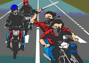 Aksi Genk Motor Bawa Sajam Di Cibodas Berhasil Ditangkap Polisi