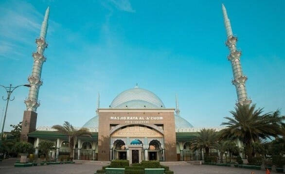 Masjid Al-Azhom Kota Tangerang Bakal Ditambah Fasilitas 4 Payung Besar Seperti di Madinah