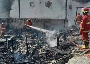Tempat Jualannya Terbakar, Pemilik Warung Pecel Lele di Pinang Pingsan