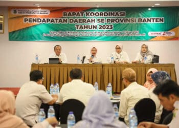 Kegiatan Rakor Pendapatan Daerah se-Provinsi Banten, Rabu (22/11/2023). (ISTIMEWA)