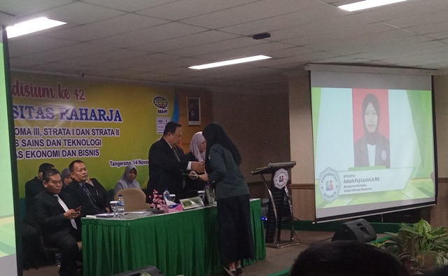Universitas Raharja Tangerang Yudisium 222 Lulusan, Rektor: Keterampilan dan Disiplin Modal Bersaing