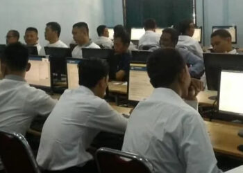 Ratusan peserta P3K mengikuti seleksi, beberapa waktu lalu. (ISTIMEWA)
