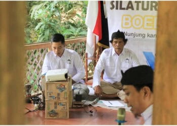 Ketua umum Boedak Saung, Mardiana Tirtalaksana, menyampaikan pemaparan terkait Program Kerja 2024. (ISTIMEWA)