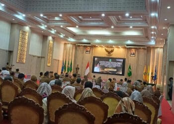 Penandatanganan kinerja Kepala OPD di lingkungan Pemprov Banten, di Pendopo Gubernur, KP3B, Kota Serang, Selasa (9/1/2024). (ISTIMEWA)