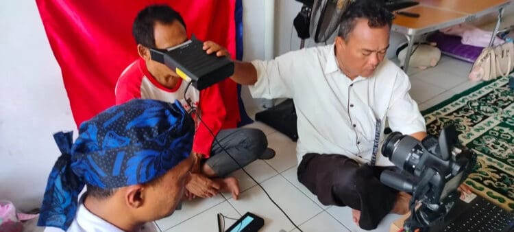 ODGJ di Kabupaten Serang lakukan perekaman e-KTP. (SIDIK/SATELITNEWS.COM)