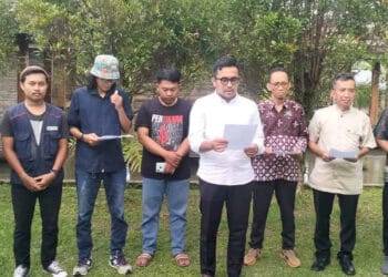 Sejumlah Akademisi dan Aktivitas di Pandeglang, menyatakan sikap. (ADIB FAHRIE/SATELITNEWS.COM)