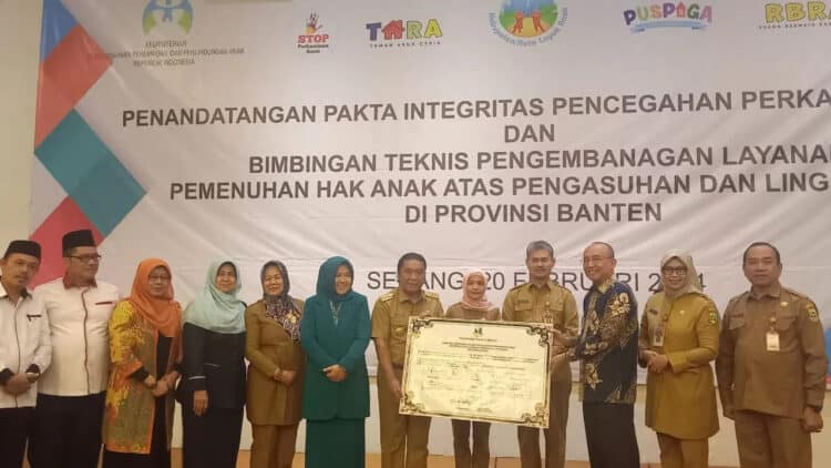 Pemprov Banten teken komitmen pencegahan perkawinan usia dini. (ISTIMEWA)
