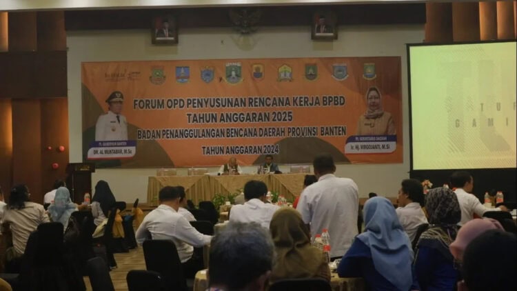 Pemprov Banten dorong penyelarasan program kebencanaan. (LUTHFI/SATELITNEWS.COM)
