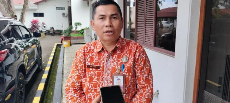 Kepala Inspektorat Kabupaten Pandeglang, Hasan Bisri. (ADIB FAHRIE/SATELITNEWS.COM)