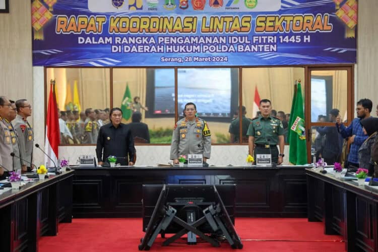 Rakor lintas sektoral jelang pengamanan arus mudik, Lebaran Idul Fitri 1445 Hijriyah. (ISTIMEWA)