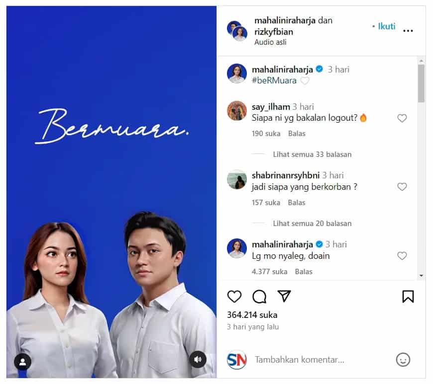 Rizky Febian dan Mahalini Bermuara, Dikabarkan Akan Menikah Bulan Depan di Bali