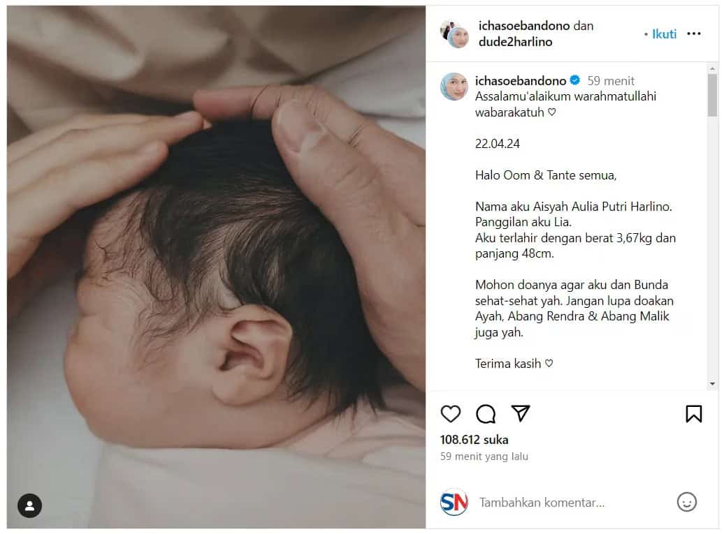 Alyssa Soebandono Melahirkan Bayi Perempuan
