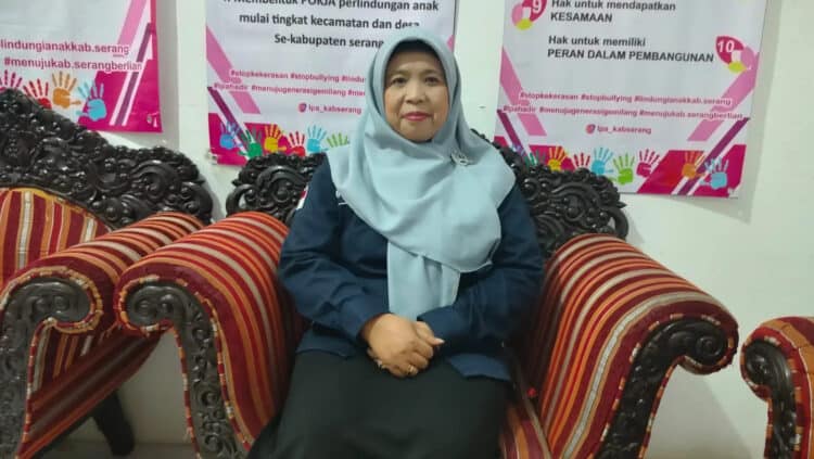 Ketua Komnas PA Kabupaten Serang, Kuratu Akyun. (SIDIK/SATELITNEWS.COM)