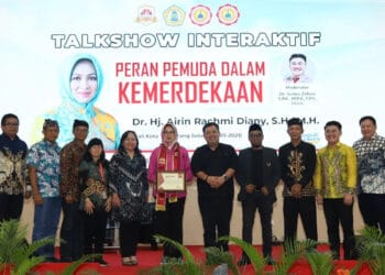 Talk show interaktif peran pemuda dalam kemerdekaan, di Universitas Budhi Dharma, Jumat (7/6/2024). (ISTIMEWA)