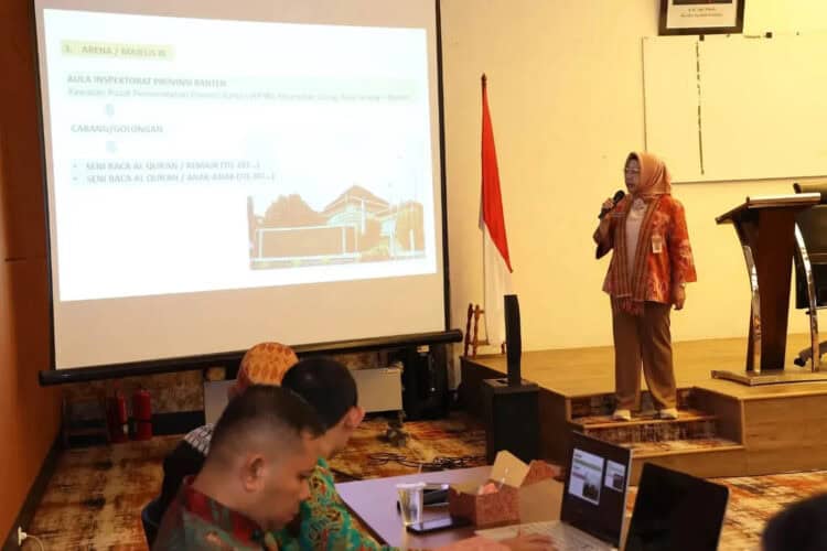 Plh Sekda Banten Virgojanti, pimpin rapat finalisasi persiapan MTQ tingkat Provinsi Banten. (ISTIMEWA)