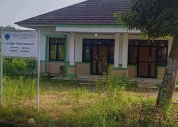 Pustu di Kampung Pasirkuntul, Kelurahan Pandeglang, Kecamatan Pandeglang, tak beroperasi dan sepi. (ADIB FAHRIE/SATELITNEWS.COM)