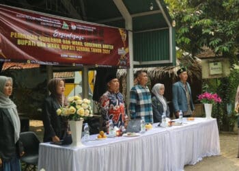 KPU Kabupaten Serang, sosialisasi Pilkada serentak 2024. (SIDIK/SATELITNEWS.COM)