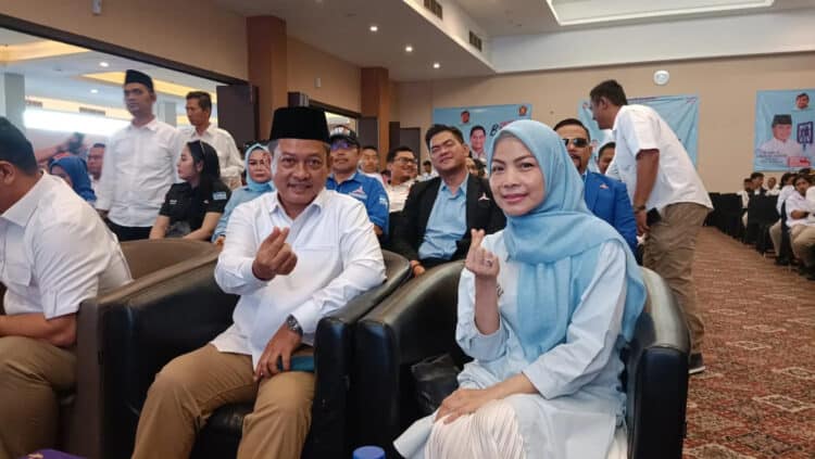 Pasangan Balon Bupati dan Wakil Bupati Serang, Zakiyah - Najib Hamas, mendapat dukungan dari Partai Gerindra. (ISTIMEWA)