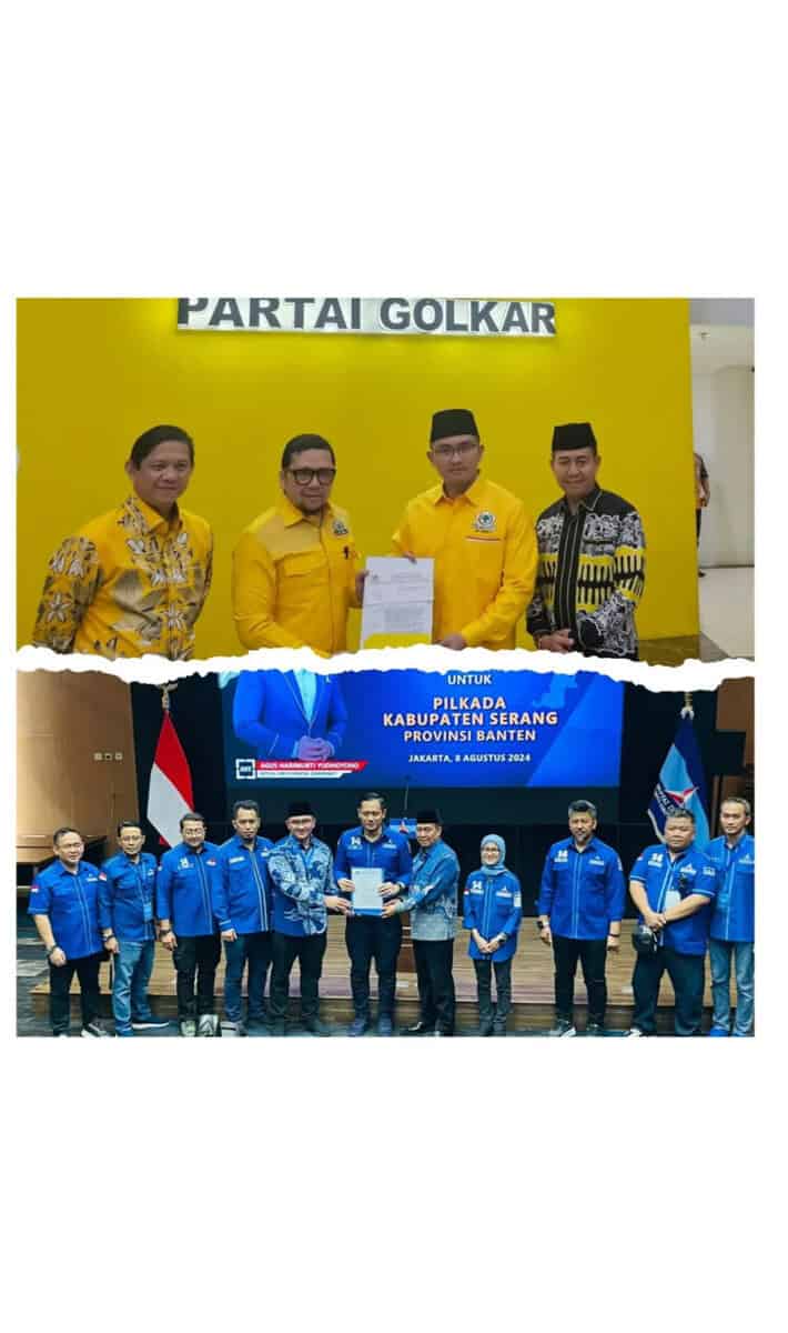 Rekomendasi dari Partai Golkar dan Demokrat, untuk Paslon Andika - Nanang, di Pilbup Serang. (ISTIMEWA)