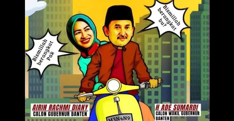ILUSTRASI Koalisi Golkar-PDIP. (Gambar: Instagram PDIP Banten)