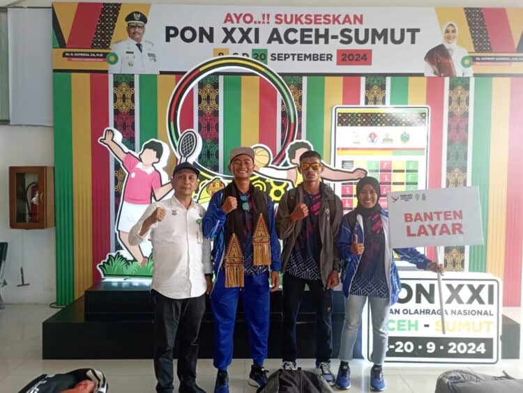 Dexy Priani dan atlet Banten lainnya siap bertanding. (ISTIMEWA)