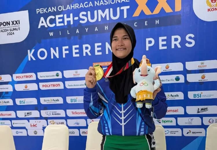 Pecah Semua Rekor Nasional, Alyamaulida Raih Medali Emas PON Untuk Banten