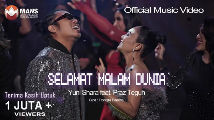 Lirik Lagu Selamat Malam Dunia  – Yuni Shara Feat. Praz Teguh