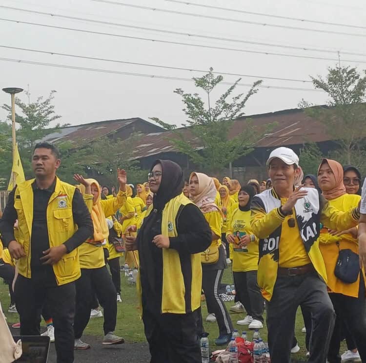 HUT Golkar ke-60, DPD Golkar Kota Serang Gelar Senam Sehat