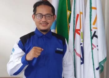 Ketua Relawan TIK Provinsi Banten, Ahmad Taufiq saat wawancara. (DOK/SATELITNEWS)