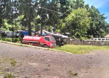 Lahan kosong di halaman kantor BPBDPK Kabupaten Pandeglang, bakal dibangun kantor Pusdalops oleh BNPB. (ADIB FAHRIE/SATELITNEWS.COM)