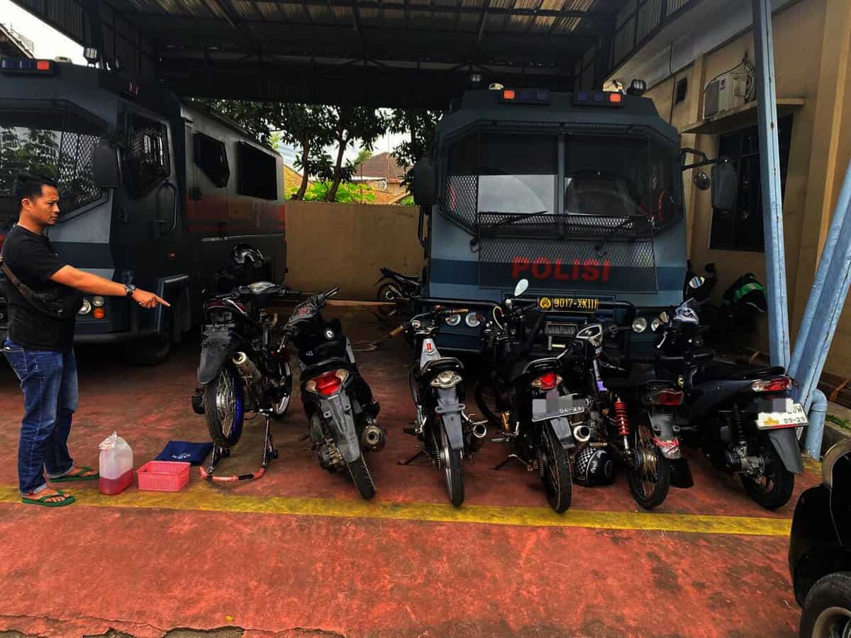 Joki Balap Liar Diciduk Tim Resmob Ditreskrimum Polda Banten di Kota Serang
